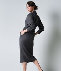 画像3: [韓国製][rinfarre]長袖・襟付き・ベルト付き・マキシドレス・ロング・ワンピース[奈月セナちゃん着用]代引き手数料・送料無料 (3)