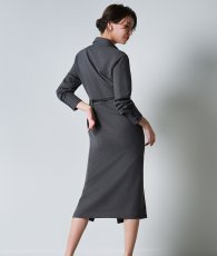 画像4: [韓国製][rinfarre]長袖・襟付き・ベルト付き・マキシドレス・ロング・ワンピース[奈月セナちゃん着用]代引き手数料・送料無料 (4)