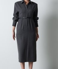 画像7: [韓国製][rinfarre]長袖・襟付き・ベルト付き・マキシドレス・ロング・ワンピース[奈月セナちゃん着用]代引き手数料・送料無料 (7)