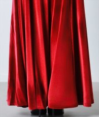 画像12: [韓国製][rinfarre]ベルベット・ワインレッド・キャップスリーブ・ハートネック・ノースリーブ・マーメイドライン・ロングドレス・ワンピース[黒木麗奈着用][送料無料] (12)