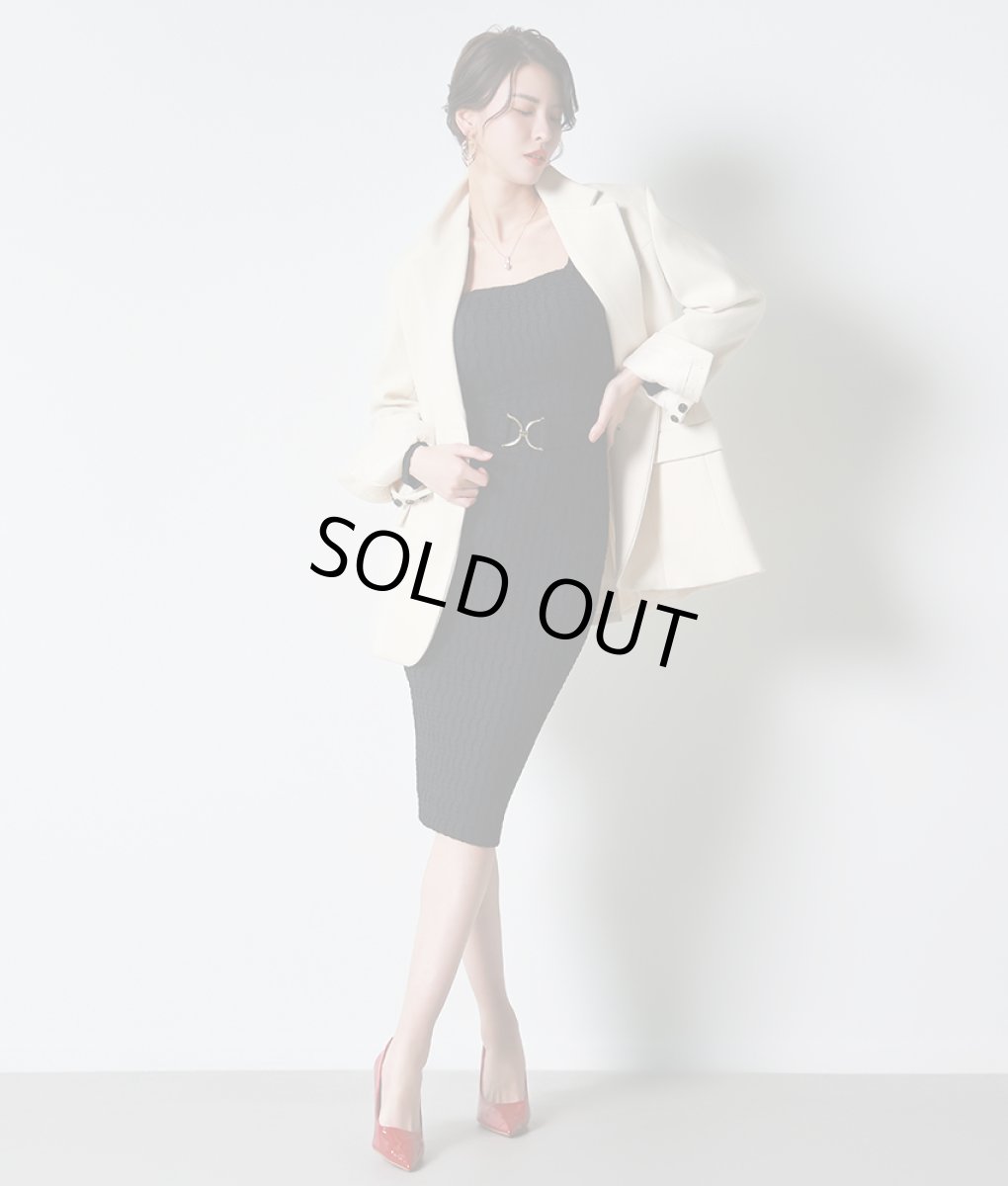 画像2: [韓国製][ フリーサイズ / 1カラー ][rinfarre] ミドル丈・ピーコートアイボリー・長袖・シンプル・ブラウンボタン・Pコート・ジャケット[奈月セナ着用]《送料＆代引き手数料無料》 (2)