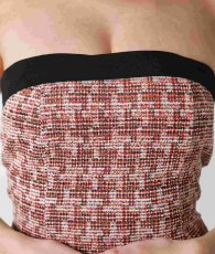 画像13: [韓国製][ S-Lサイズ / 2カラー ][rinfarre]ツイード・ミックスツイード・ベアトップ・ミニ丈・タイトミニ・ドレス[黒木麗奈ちゃん着用][送料無料] (13)