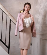 画像6: [ S-Lサイズ / 3カラー ][rinfarre]セットアップOK・ミディアム丈・シンプル・無地・タイト・きれいめ・カジュアル・ミディアムスカート[送料無料]myju (6)