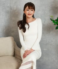 画像5: [韓国製][ S-Lサイズ / 1カラー ][rinfarre]ホワイト・ストレッチ・マキシ丈・長袖・タイト・シンプル・ロングドレス・ワンピース[薗田杏奈着用][送料無料] (5)