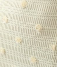 画像12: [ S-Lサイズ / 1カラー ][韓国製][rinfarre]半袖・パフスリーブ・立体フラワーモチーフ・Vネック・タイト・ミディアムドレス・ワンピース[薗田杏奈着用][送料無料] (12)