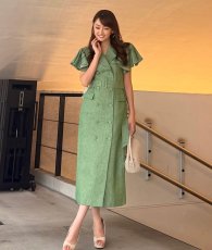 画像3: [ フリーサイズ / 2カラー ][rinfarre]ジャケットワンピ・テーラードカラー・ベルト・ポケット・ロングドレス・ワンピース[薗田杏奈着用][送料無料] (3)