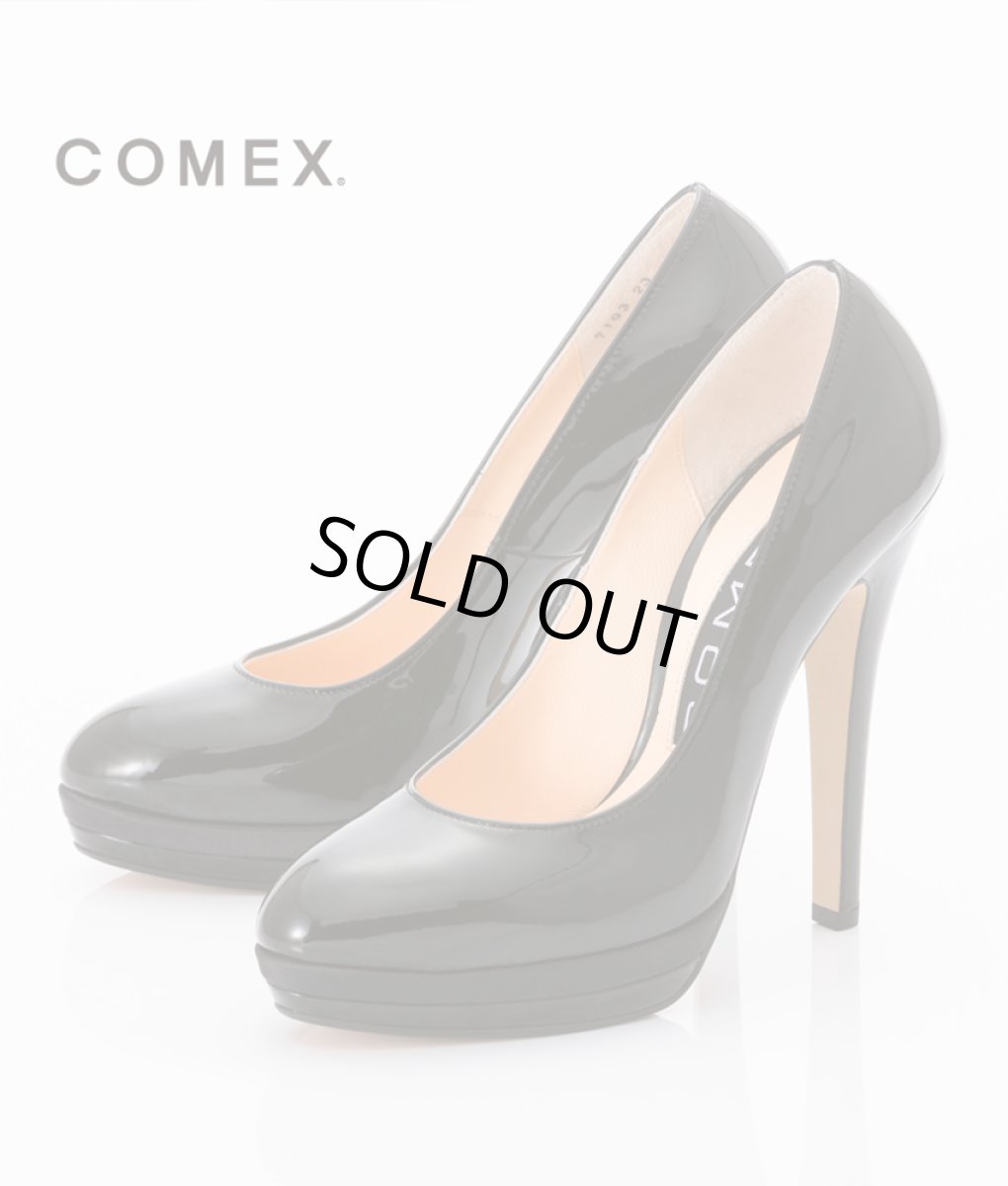画像1: [一部予約販売][COMEX 日本製]本革・シンプル・ハイヒール・パンプス《送料＆代引き手数料無料》 (1)