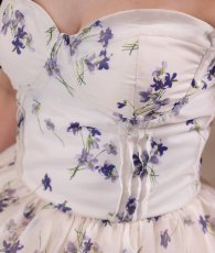 画像13: [ S-Lサイズ / 2カラー ][Eclet-Grelot by RiNFARRE]ベアトップ・ハートネック・Aライン・ノースリーブ・ミディアムドレス・エクラグレロ [薗田杏奈・奈月セナ着用][送料無料] (13)