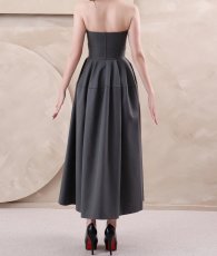 画像15: [ S-Lサイズ / 1カラー ][Eclet-Grelot by RiNFARRE]ベアトップ・ハートネック・ウエストタック・ロングドレス・エクラグレロ [薗田杏奈着用][送料無料] (15)