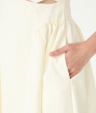 画像11: [ S-Lサイズ / 1カラー ][Eclet-Grelot by RiNFARRE]ウエストカットアウト・アイボリー・ポケット付き・セミロング丈・ロングドレス・エクラグレロ [薗田杏奈着用][送料無料] (11)