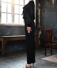 画像11: [ フリーサイズ / 1カラー ][EleHast]フリルシャツ・トップスフォールド・ワイドパンツ・セットアップ[薗田杏奈着用][送料無料] (11)