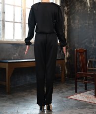 画像12: [ フリーサイズ / 1カラー ][EleHast]フリルシャツ・トップスフォールド・ワイドパンツ・セットアップ[薗田杏奈着用][送料無料] (12)