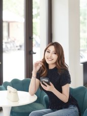 画像6: [ フリーサイズ / 1カラー ][EleHast]シャーリング・トップス・カットソー・ネイビー・サイドドローストリング・ショート丈[薗田杏奈着用][送料無料] (6)