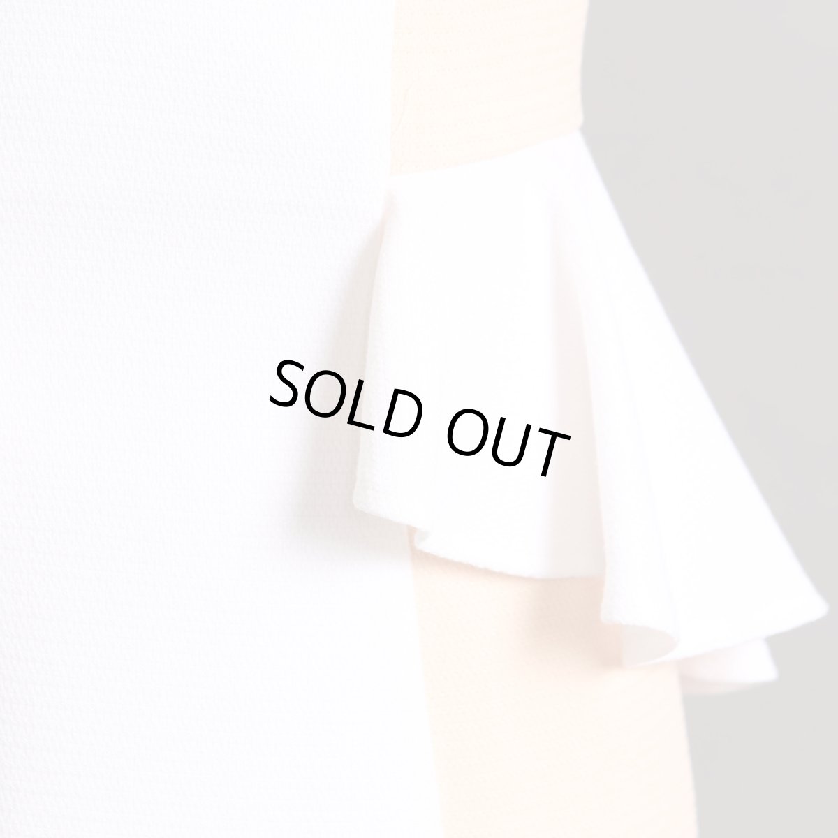 画像8: [SALE品のため返品不可＆再入荷なしの現品限り][ERUKEI][山崎みどり着用][姉ageha]パールビジュー＆シースルー・バイカラー・ぺプラム・ノースリーブ・タイト・ミニドレス・ワンピース (8)