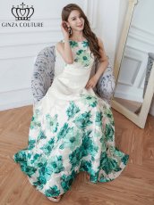 画像17: [ERUKEI]ノースリーブ・ハイウエスト・花柄・ホワイトベース・フラワープリント・Aライン・ロングドレス[山崎みどり着用]《送料＆代引き手数料無料》 mywhbk (17)