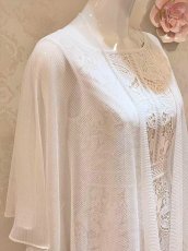 画像8: [ERUKEI/GINZA COUTURE]ベージュ・ブラック・ホワイト・ピンク・レッド・金糸・シンプル・エレガント・パーティー・三角・ショール・ストール (8)