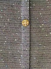 画像20: [ERUKEI/GINZA COUTURE]ホワイト・ブラック・ワインレッド・ネイビー・グレー・ノースリーブ・ツイード・スパンコール・ポケット・Aライン・ミニドレス・ワンピース[送料無料] (20)