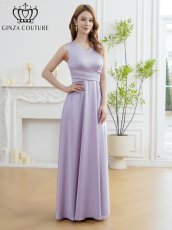 画像16: [ XS-Lサイズ / 7カラー][ERUKEI/GINZA COUTURE]サテン・シンプル・Vネック・ノースリーブ・ウエストマーク・Aライン・ロングドレス[送料無料] (16)