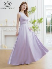 画像17: [ XS-Lサイズ / 7カラー][ERUKEI/GINZA COUTURE]サテン・シンプル・Vネック・ノースリーブ・ウエストマーク・Aライン・ロングドレス[送料無料] (17)