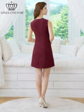 画像9: [ XS-Lサイズ / 2カラー][ERUKEI/GINZA COUTURE]ツイード・ノースリーブ・シンプル・フレア・Aライン・ミニドレス・ワンピース[送料無料] (9)