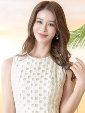 画像4: [ XS-Lサイズ / 1カラー][ERUKEI/GINZA COUTURE]フリンジジャガード・ドット・ノースリーブ・Aライン・フレア・ミニドレス・ワンピース[送料無料] (4)