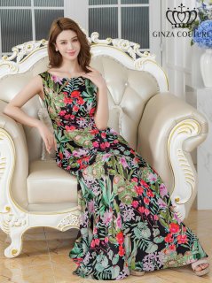 GINZA COUTURE 花柄マキシドレス ロング・マキシ - 銀座ColorDress(ギンザ・カラードレス)