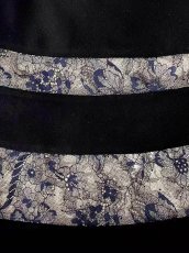 画像7: [ERUKEI]ホワイト・ブラック・総レース・半袖・Aライン・上品・ひざ下・ミディアムドレス・ワンピース[送料無料] (7)