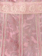 画像13: [ERUKEI]ブラック・ホワイト・ピンク・ノースリーブ・レース・Vネック・切替・Aライン・ミディアムドレス・ワンピース[送料無料] (13)