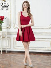 画像11: [ XS-Lサイズ / 2カラー][ERUKEI]シンプル・ノースリーブ・Aライン・フレア・ミニドレス・ワンピース[送料無料] (11)