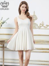 画像6: [ XS-Lサイズ / 2カラー][ERUKEI]シンプル・ノースリーブ・Aライン・フレア・ミニドレス・ワンピース[送料無料] (6)