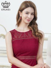 画像16: [ XS-Lサイズ / 3カラー][ERUKEI]ブラック・ホワイト・レッド・総レース・シアー・タイト・ミディアムドレス・ワンピース[送料無料] (16)
