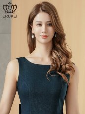 画像10: [ XS-Lサイズ /3カラー][ERUKEI]レッド・グリーン・グレー・リボン・背中見せ・Aライン・フレア・ミニドレス・ワンピース[送料無料] (10)