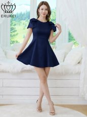 画像17: [ XS-Lサイズ / 3カラー][ERUKEI]半袖・シンプル・Ａライン・リボン・ミニドレス・ワンピース[送料無料] (17)
