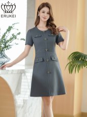 画像17: [ XS-Lサイズ / 7カラー ][ERUKEI]お花ビジュー・ハイウエスト・半袖・Aライン・フレア・ミニドレス・ワンピース[山崎みどり・黒木麗奈着用][送料無料]mywhbk (17)