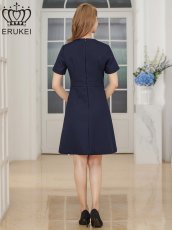 画像18: [ERUKEI]お花ビジュー・ハイウエスト・半袖・Aライン・フレア・ミニドレス・ワンピース[山崎みどり・黒木麗奈着用][送料無料]mywhbk (18)