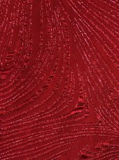 画像17: [ERUKEI]シンプル・ジャガード・ハイウエスト・フリルスリーブ・Vネック・Aライン・ロングドレス[山崎みどり着用]《送料＆代引き手数料無料》myall (17)