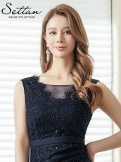 画像10: [ XS-Lサイズ / 3カラー][ERUKEI/SETTAN]総レース・スパンコール・シアー・ギャザー・Vネック・ノースリーブ・ハイウエスト・タイト・マーメイド・ロングドレス[送料無料] (10)