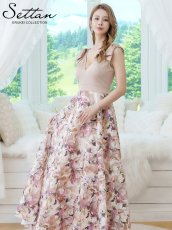 画像6: [ XS-Lサイズ / 6カラー][ERUKEI/SETTAN]Vネック・ノースリーブ・シンプル・サテン・上品・肩リボン・切替・Aライン・ロングドレス[送料無料] (6)