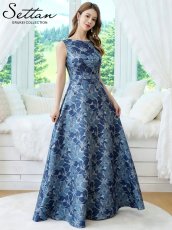 画像13: [ XS-Lサイズ / 5カラー][ERUKEI/SETTAN]花柄・ラメ・ノースリーブ・フレア・Aライン・ロングドレス[送料無料] (13)