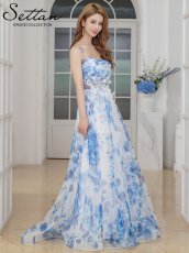 画像4: [ERUKEI/SETTAN]ホワイト×ピンク・立体フラワー・ラメ・プリント・花柄・レース・キャミソール・スピンドル・Aライン・ロングドレス[送料無料] (4)