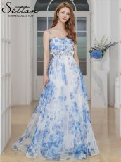 画像10: [ERUKEI/SETTAN]ホワイト×ピンク・立体フラワー・ラメ・プリント・花柄・レース・キャミソール・スピンドル・Aライン・ロングドレス[送料無料] (10)