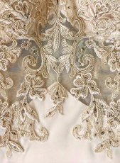 画像19: [ XS-Lサイズ / 4カラー ][ERUKEI/SETTAN]ピンク・ホワイト・ワインレッド・ベージュ・ホルターネック・エレガント・胸元レース・ラインストーン・Aライン・ロングドレス[送料無料] (19)