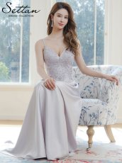 画像6: [ERUKEI]シルバー・キャミソール・ラインストーン・刺?・レース・エレガント・Aライン・ロングドレス[送料無料] (6)