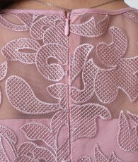画像11: [ERUKEI GINZA COUTURE]総レース・パイピング・ラインデザイン・Aライン・ノースリーブ・ミディアムドレス・ワンピース[黒木麗奈着用][送料無料] (11)
