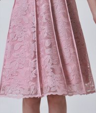 画像12: [ERUKEI GINZA COUTURE]総レース・パイピング・ラインデザイン・Aライン・ノースリーブ・ミディアムドレス・ワンピース[黒木麗奈着用][送料無料] (12)