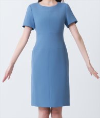 画像6: [GINZA COUTURE]シンプル・半袖・無地・切替デザイン・タイト・膝丈・ミニドレス・ワンピース[黒木麗奈着用][送料無料] (6)