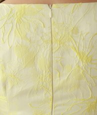 画像16: [ XS-Lサイズ / 3カラー][ERUKEI]ジャガード・花柄・スリットネック・フィッシュテール・Aライン・ミディアムドレス・ワンピース[山崎みどり着用][送料無料]myyl (16)