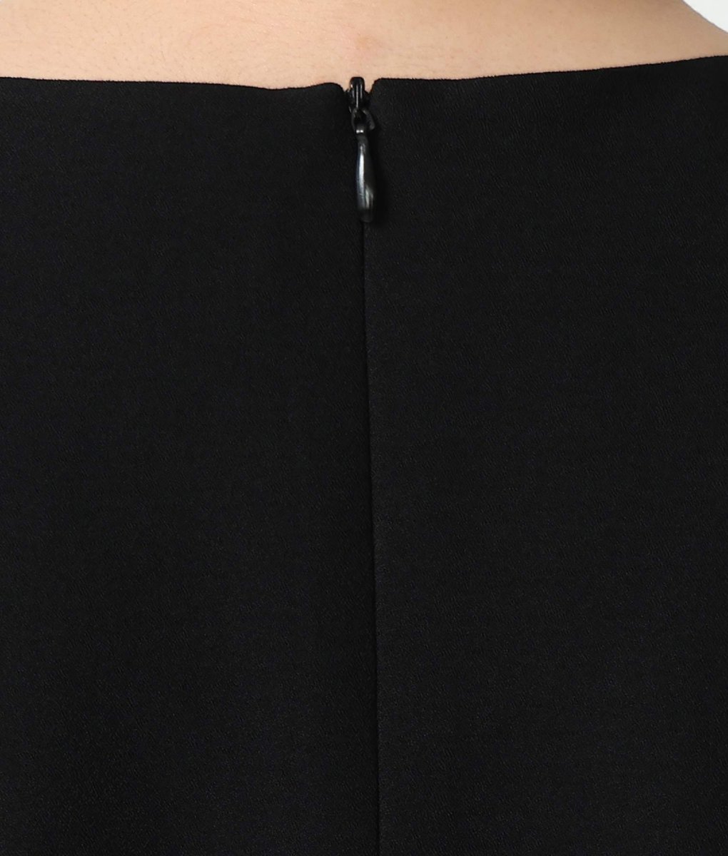 画像10: [ERUKEI]バイカラー・ノースリーブ・Vネック・レイヤード・プリーツ・ベルト付き・ミディアムドレス・ワンピース[黒木麗奈着用][送料無料] (10)