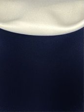 画像2: [ERUKEI]バイカラー・サテン・シンプル・ハイネック・リボンベルト・ノースリーブ・タイト・ミニドレス・ワンピース[山崎みどり着用][送料無料] mywr (2)