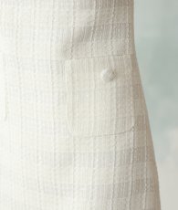 画像13: [ XS-Lサイズ / 1カラー][ERUKEI]ボーダー・ツイード・スパンコールMIX・お花ブローチ・ポケット・パイピングタイト・ミニドレス・ワンピース[山崎みどり着用][送料無料] mywh (13)